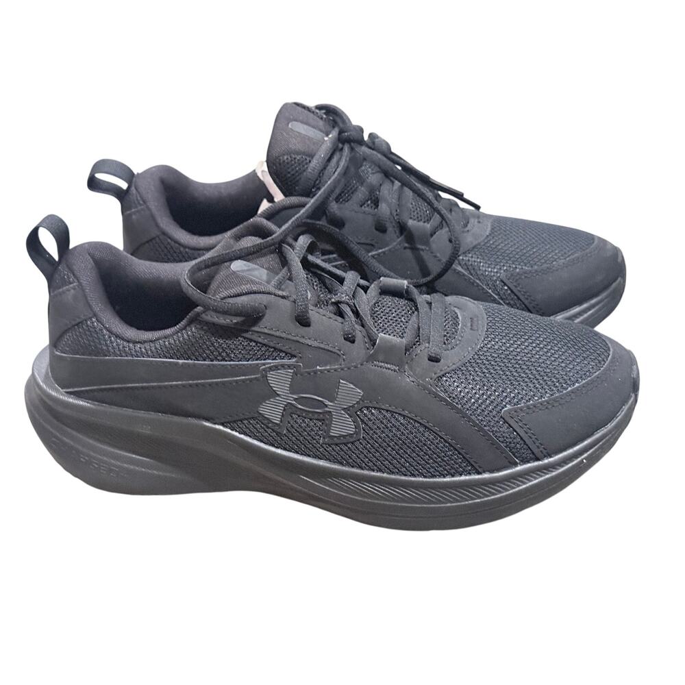Under Armour Charged Assert 10 Men’s 9 Triple Black Running Shoes 3026175